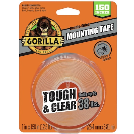 Gorilla Glue Gorilla 150 in. L X 1 in. W Double-Sided Mounting Tape, PK6 6036002